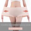 4PCS/Lot High Waist Tummy Large Size Women's Briefs Elastic Waistband Full Hip Wrap Thin Fit Panties Plus Size Women's Underwear #410