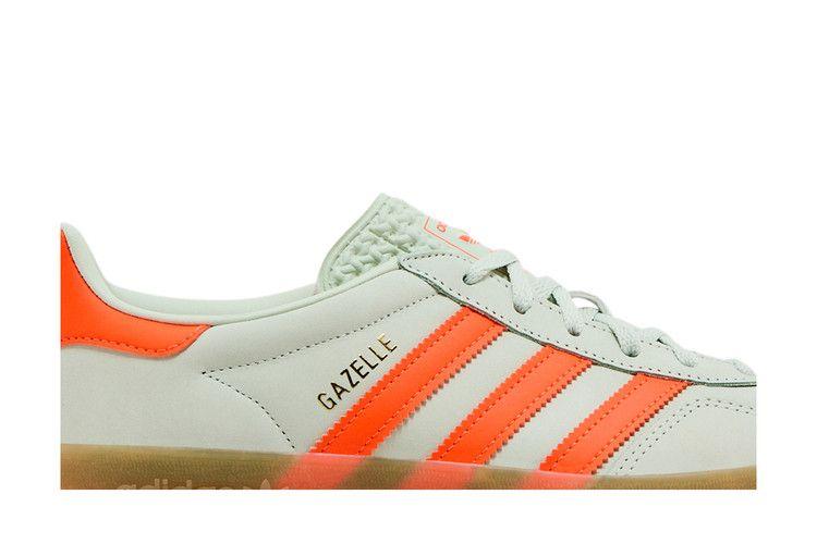 adidas Gazelle Indoor Linen Green Solar Orange (Women's)