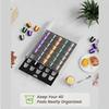 High Capacity Coffee Capsules Organizer 40 Slot ABS Plastic Rack For Neat And Quick Capsules Selection