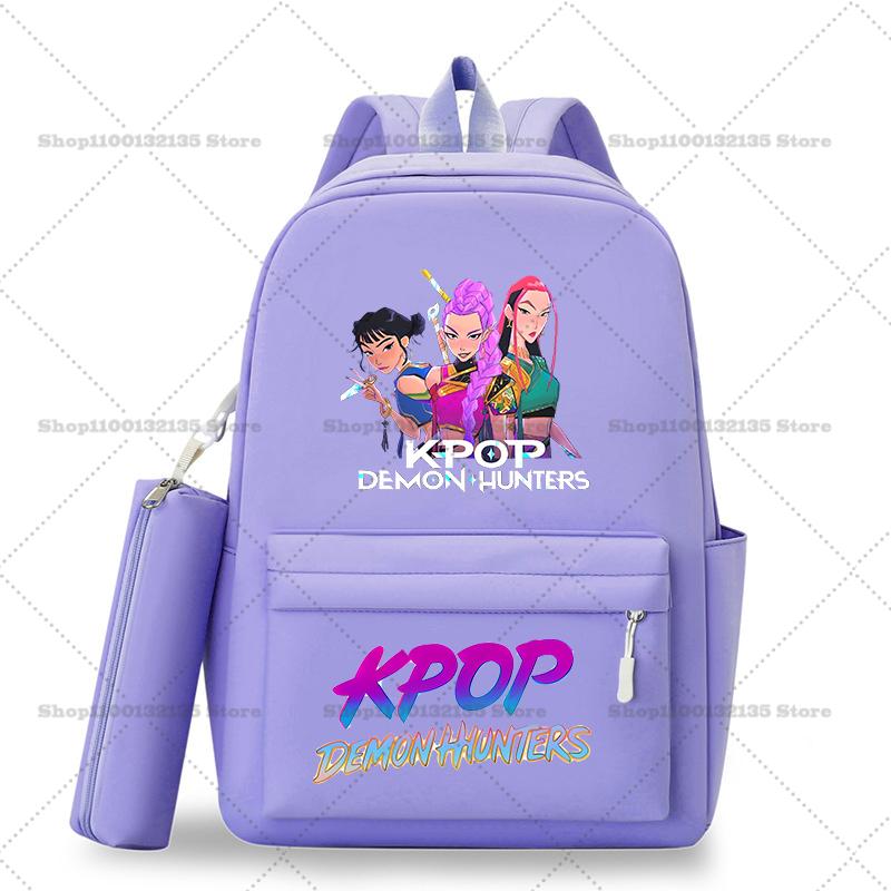 Школьный рюкзак Kpop Охотники на демонов Студенческий Подросток Рюкзак Девочка Повседневный Кавайный Школьная сумка Дорожный рюкзак Mochila Подарок для STEM DIY Набор для сборки 3D