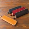 Porco Rosso Leather Pencil Case with Made from Genuine Tochigi Simple Camel Color for Men and Women Tray, Leather, Design, [sokunou]