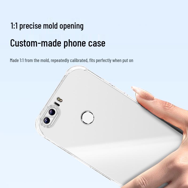 Honor 8 Transparent Phone Case: Airbag Corners, Anti-Drop TPU, High-End Feel; Compatible with 8C, 8 Lite, 8X, 8X Max