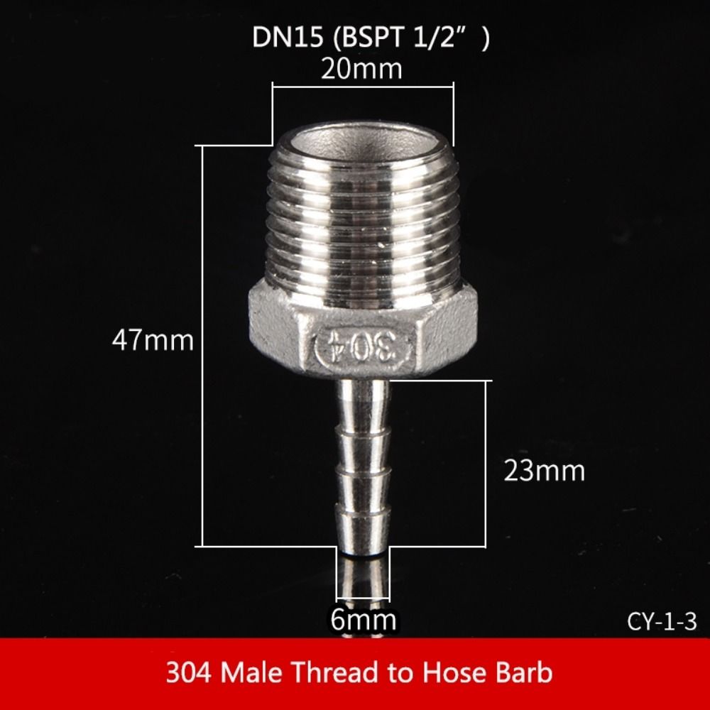 1 шт. соединительный адаптер шланговый соединитель 304 нержавеющая сталь трубный фитинг трубное соединение для ПУ ПЭ трубы