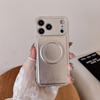 For iPhone 17 Pro Max Case Metal Lens Protection Leather Coated PC TPU Phone Cover Compatible with MagSafe
