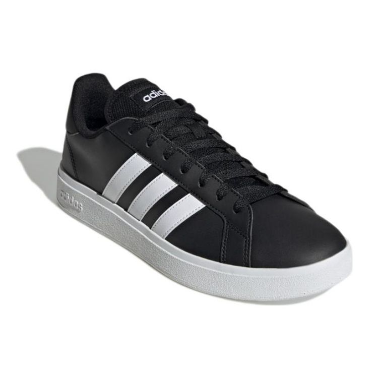 Adidas Neo Grand Court Comfortable Low-Top Sneakers Men Sneakers Black White GW9251