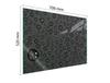 Glass protective plate for the stove 70x52 Krople