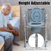 Height Adjustable Commode Chair Toilet Medica Adult Removable Bathtub Chair Foldable Maternity Toilet Chair