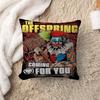 Pop Punk Band T-The O-Offsprings Cushion Cover Polyester Sofa Cushions Decorative Throw Pillows Home Decoration Pillowcover