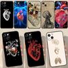 Медицинский Человеческие Органы Сердце Художественный Чехол Для iPhone 16 13 12 14 15 Pro Max Mini Plus X XS MAX XR 11 14 15 Pro Max Чехол