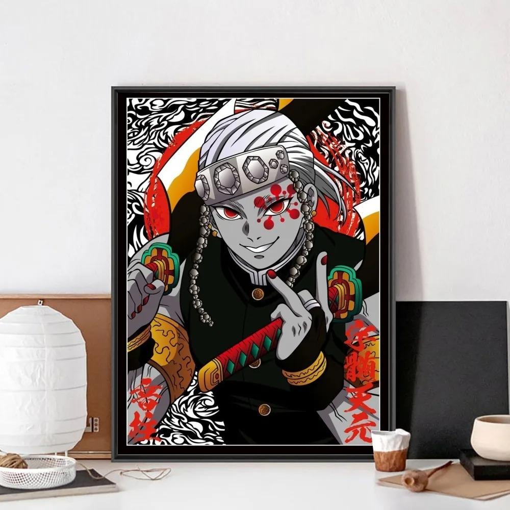 Demonic Killer Tengen Uzui Poster Canvas Painting Bar Retro Poster Modern Home Living Room Bedroom Study Decorative Art