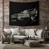 unframed Vintage Muscle Car Tapestry Wall Hanging Classic Car Decor Automotive Art Man Cave Gift Racing Poster Speed Decor Retro