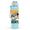 1PC Mountain Sunset Adventure 750ml Color Plastic Sports Water Bottle Leakproof Flip Straw Lid Suitable for Sports Office Home Use