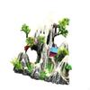 Fish Tank Landscape Artifical Rockery Hiding Cave Design Accessory 7x3.1x8.2inch for Underwater