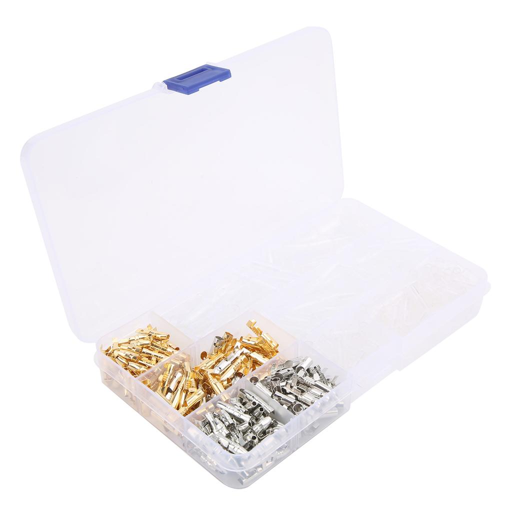 400 шт. разъем для мотоцикла пластиковый мужской женский электрический терминал золото серебро 3,9 мм