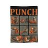 Ultimately I Have to Be Brave Lonely Punch Monkey Fleece Throw Blanket  Blankets for Home Travel Super Soft Plush Thin Quilt,