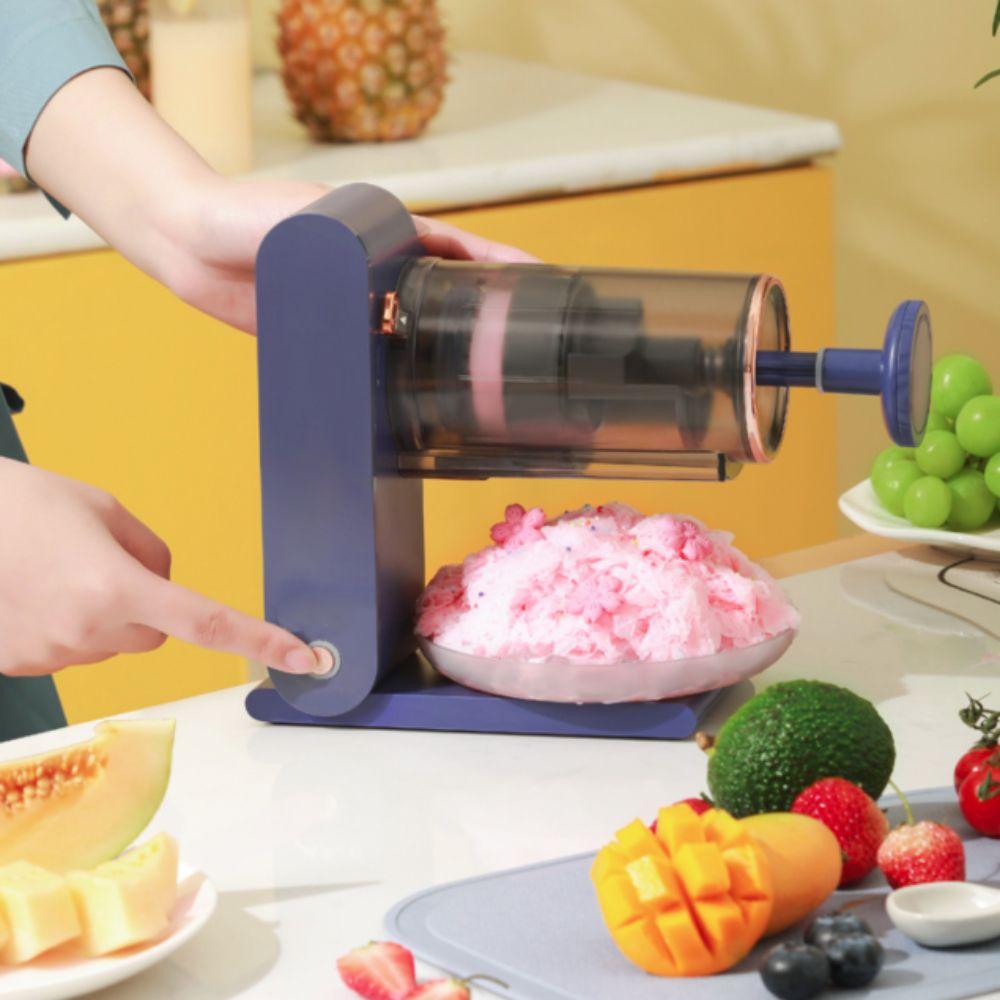Wireless Ice Crushing Machine with Tray Ice Shaver Multi-purpose Ice Crusher Drink Shop