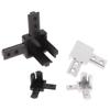 4Pack 3-Way End Corner Bracket Connector For T Slot 2020 3030 4040 Aluminum Extrusion Profile 3-Dimensional Bracket Parts