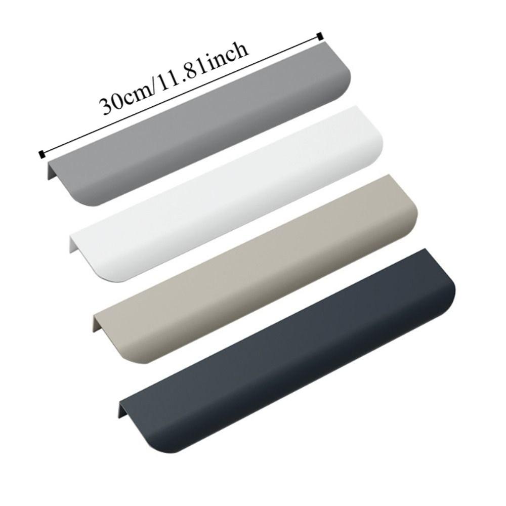 Aluminum Zinc Zinc Alloy nvisible Cabinet Handles Arc Design Cabinet Arc Design  Kitchen Cabinet