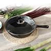 Wutuo Wooden Handle Cast Iron Frying Pan