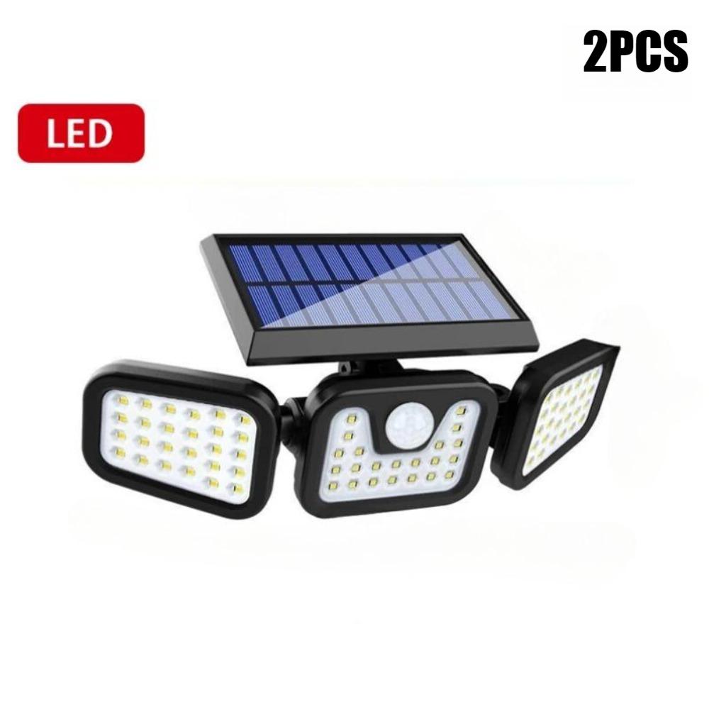 Уличный датчик движения на солнечной батарее с регулируемой головкой для обнаружения человеческого тела, освещение для гаражей, крылец, уличных фонарей