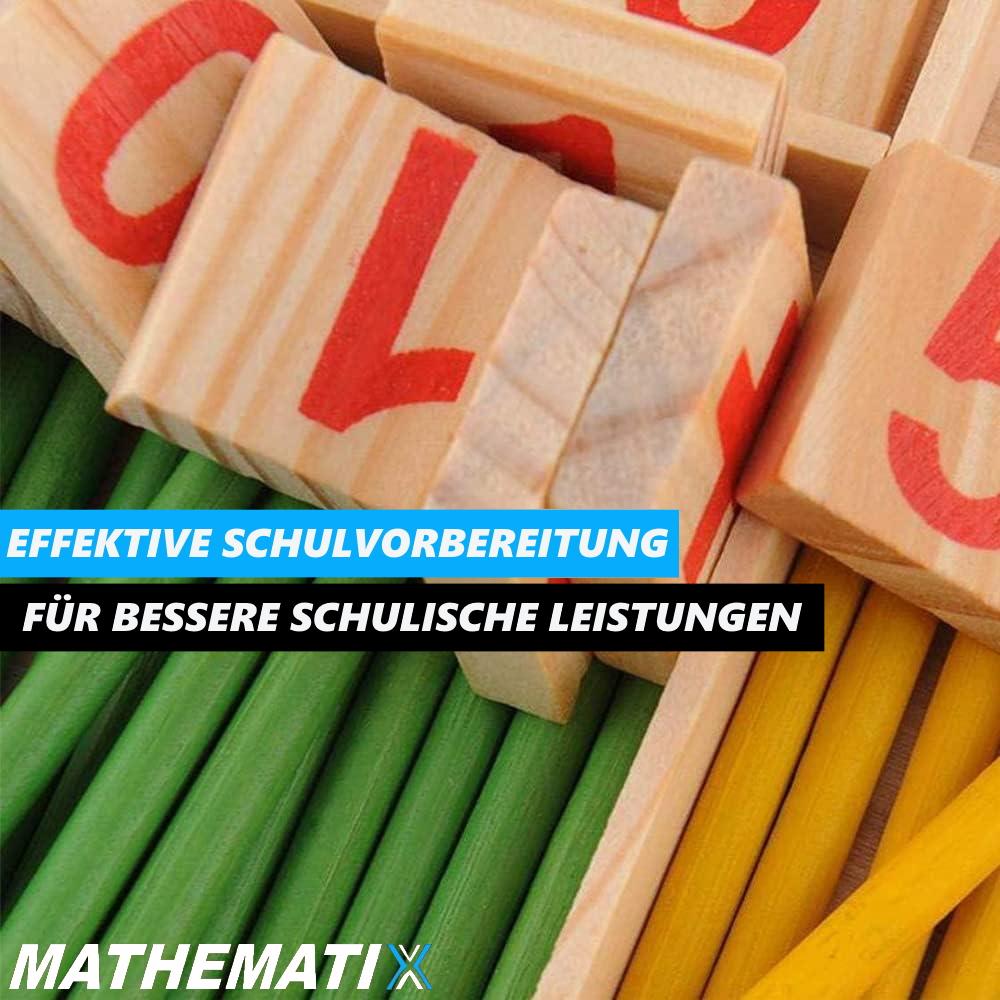 MATHEMATIX Счетные палочки Деревянные счетные палочки Математическая обучающая игрушка для изучения чисел