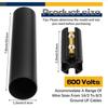 600 Volts Rated Underground Wire Splice Kit Heat Shrink Waterproof Direct Burial UF Wire Durable UV Resistant Splice Kit