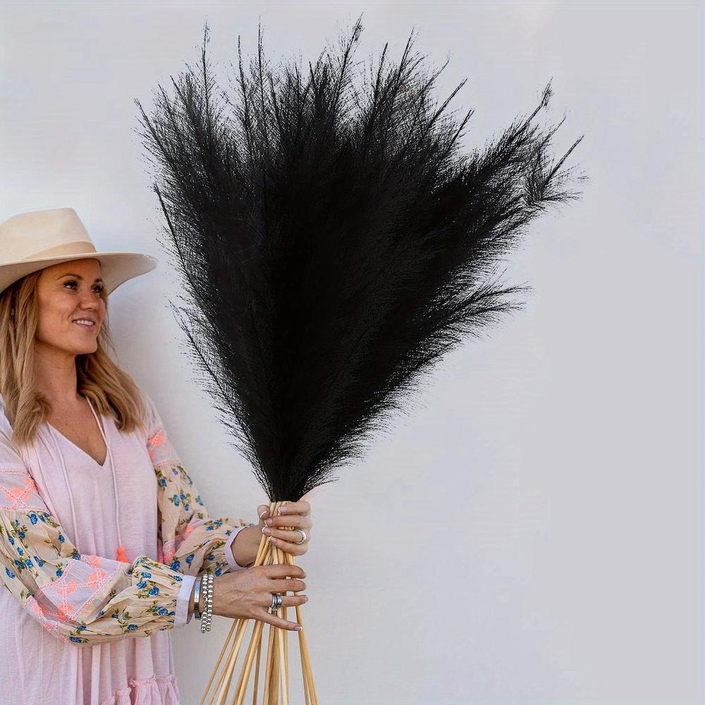 4 шт. стебли, большие искусственные пампасы высотой 110 см, искусственные пампасы, цветочные искусственные пампасы, ветки травы, растения для домашней кухни, декор в стиле бохо