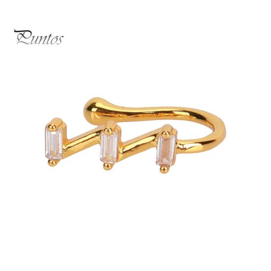 Медные клипсы для пирсинга носа в разных стилях с кубическим цирконием для модных людей