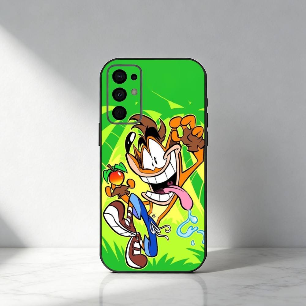 Чехол для телефона C-Crash-B-Bandicoots-Game для Samsung S25, S24, S21, S22, S23, S30, Ultra, S20, Plus, Fe, Note, 5G Черный