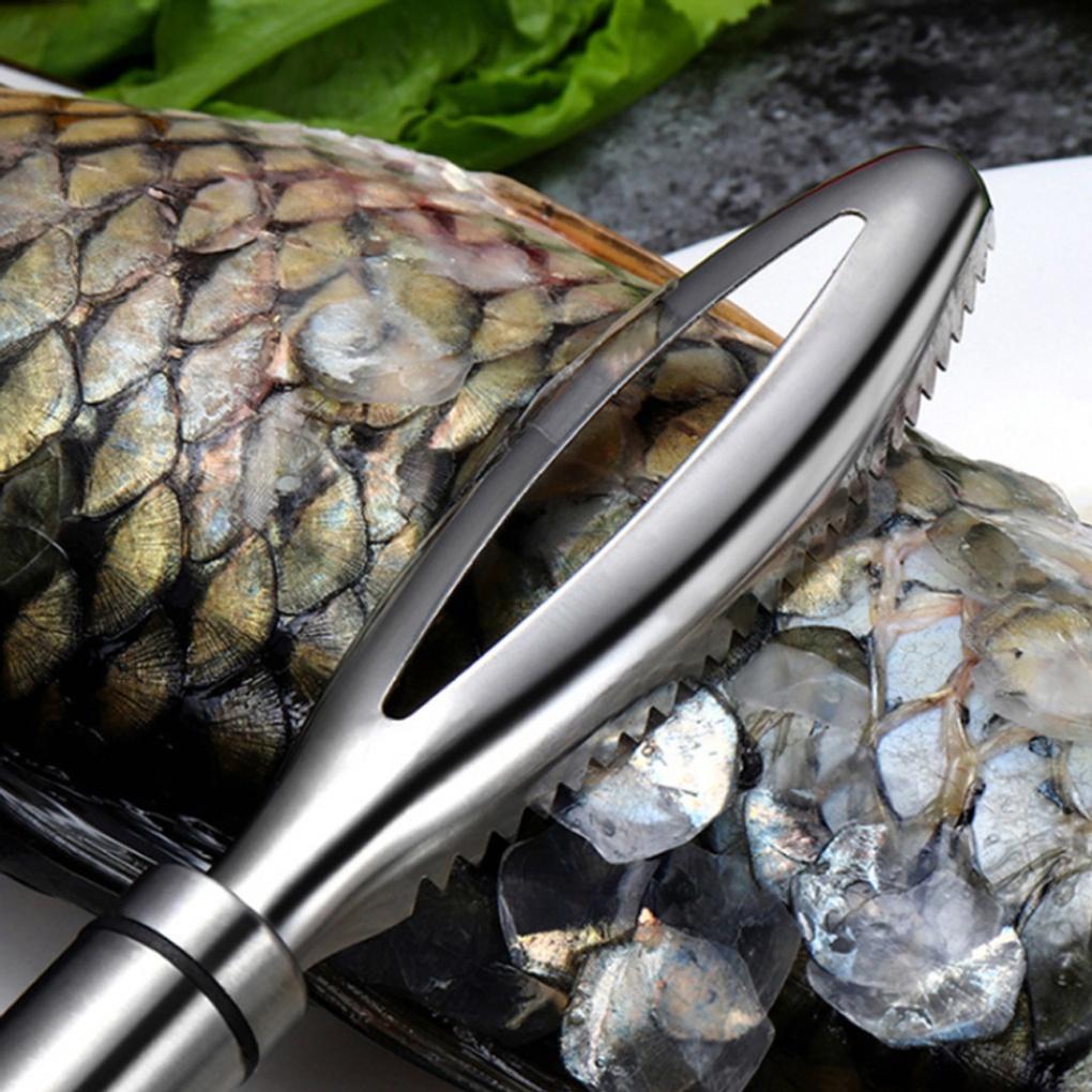 Удалитель рыбьей чешуи из нержавеющей стали 304 Инструмент для чистки рыбы Рыболовный скейлер