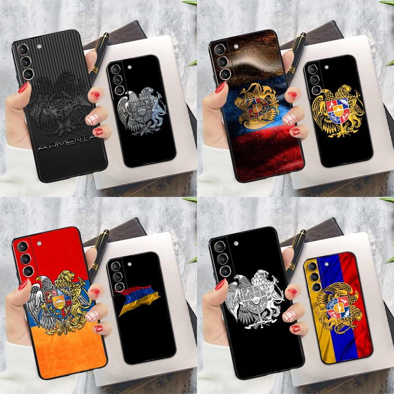 Герб Армении Флаг Чехол для телефона для Samsung Galaxy S24 Ultra S22 S23 S20 S21 S24 FE S9 S10 Plus Note 10 20 Ultra