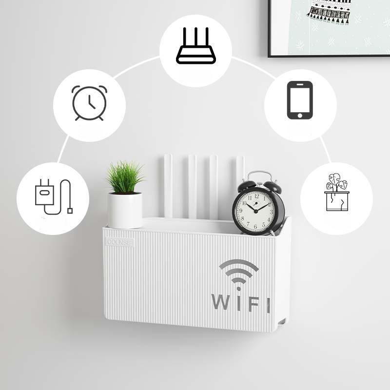 Беспроводной маршрутизатор Wi-Fi, полка, ящик для хранения, настенный органайзер из АБС-пластика, кабель, питание, браслет, органайзер, коробка для домашнего декора, новый