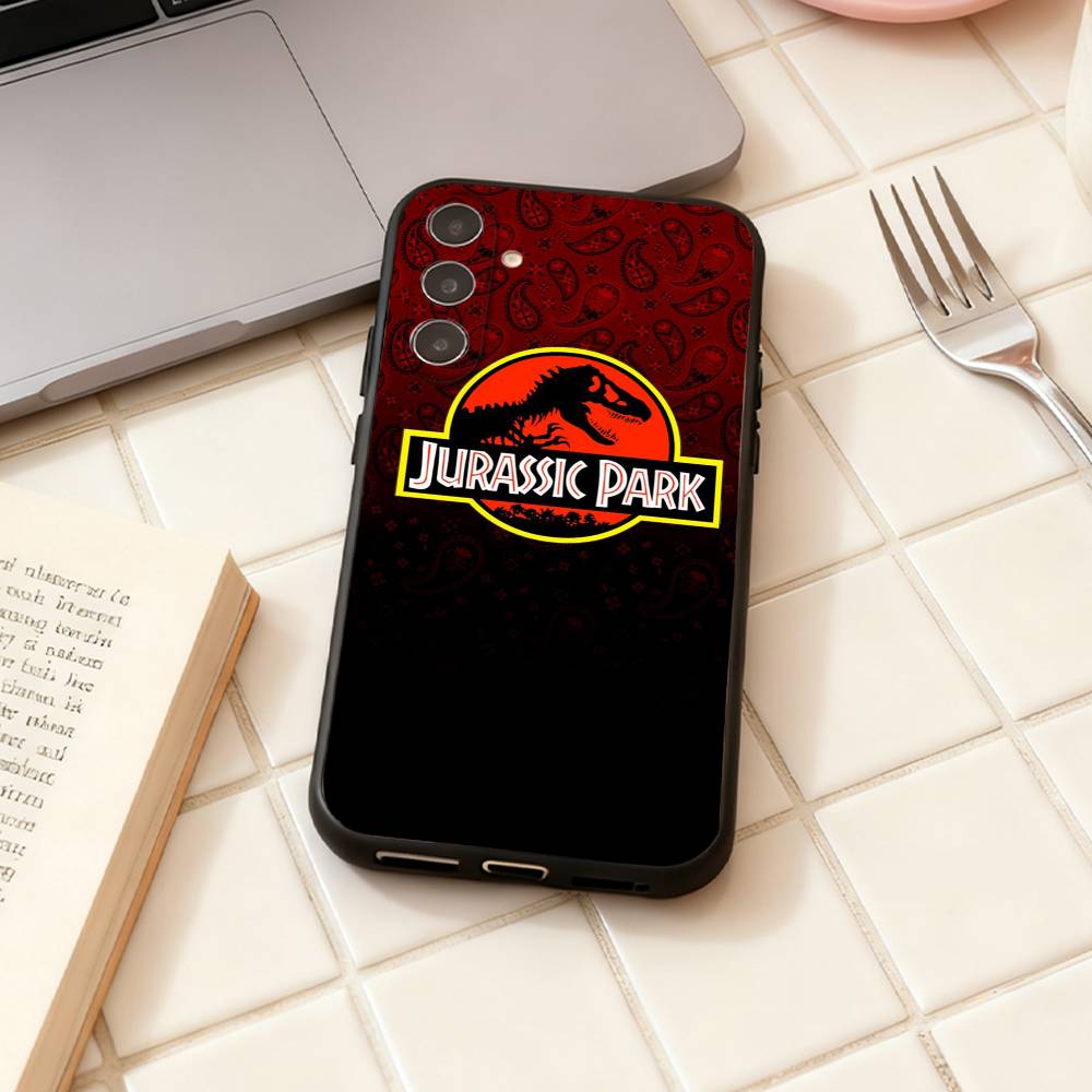 Jurassic P-Park phone Case For Samsung Galaxy A73,A72,A71,A70,A53,A52,A51,Others Soft Black Shell