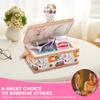 Sewing Basket Large Capacity Sewing Basket Organizer with Inside Pocket Multifunctional Sewing Supplies Basket for Needles