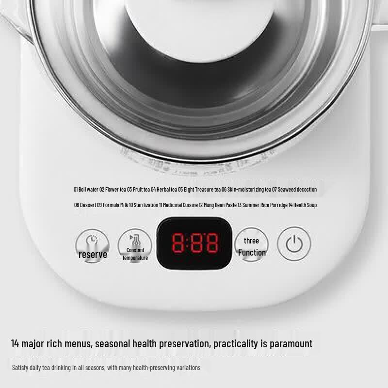 Midea 1.5L Electric Health Kettle Y12Q-Pro2 CN plug (adapter included)