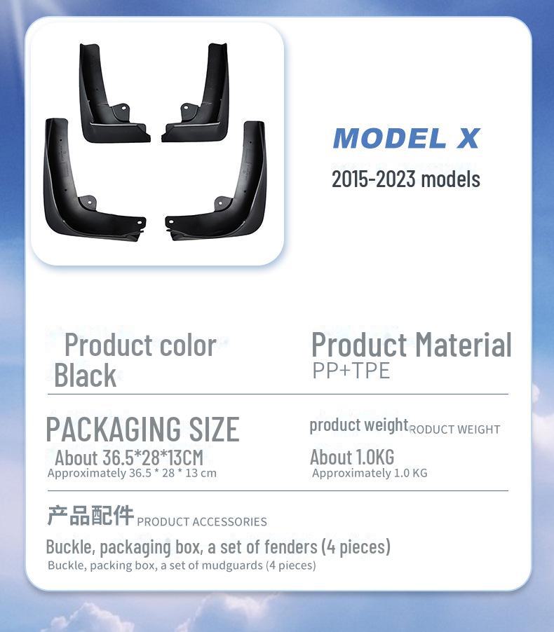 Tesla Model X 2015-2023 Tire Fender Upgrade Accessories