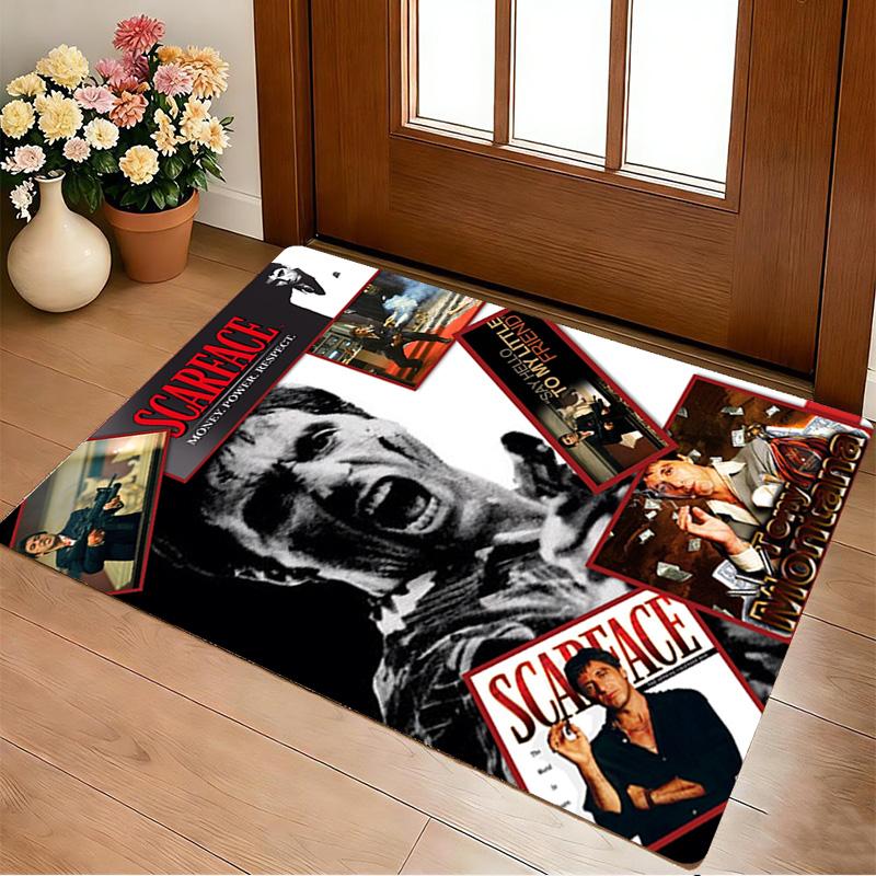 Scarface Movie Poster Living Room Non-Slip Area Rug Soft Carpet for Bedroom Game Playroom Sofa Office Home Decor Doormat Christmas Gift C9211123