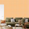 Geometric rhombus wallpaper cream, gold and white 50x1000