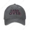 Кепка с надписью Game Over Шляпа Пляжная Смешная Шляпа Рождественские Шляпы Кепка Женская Унисекс