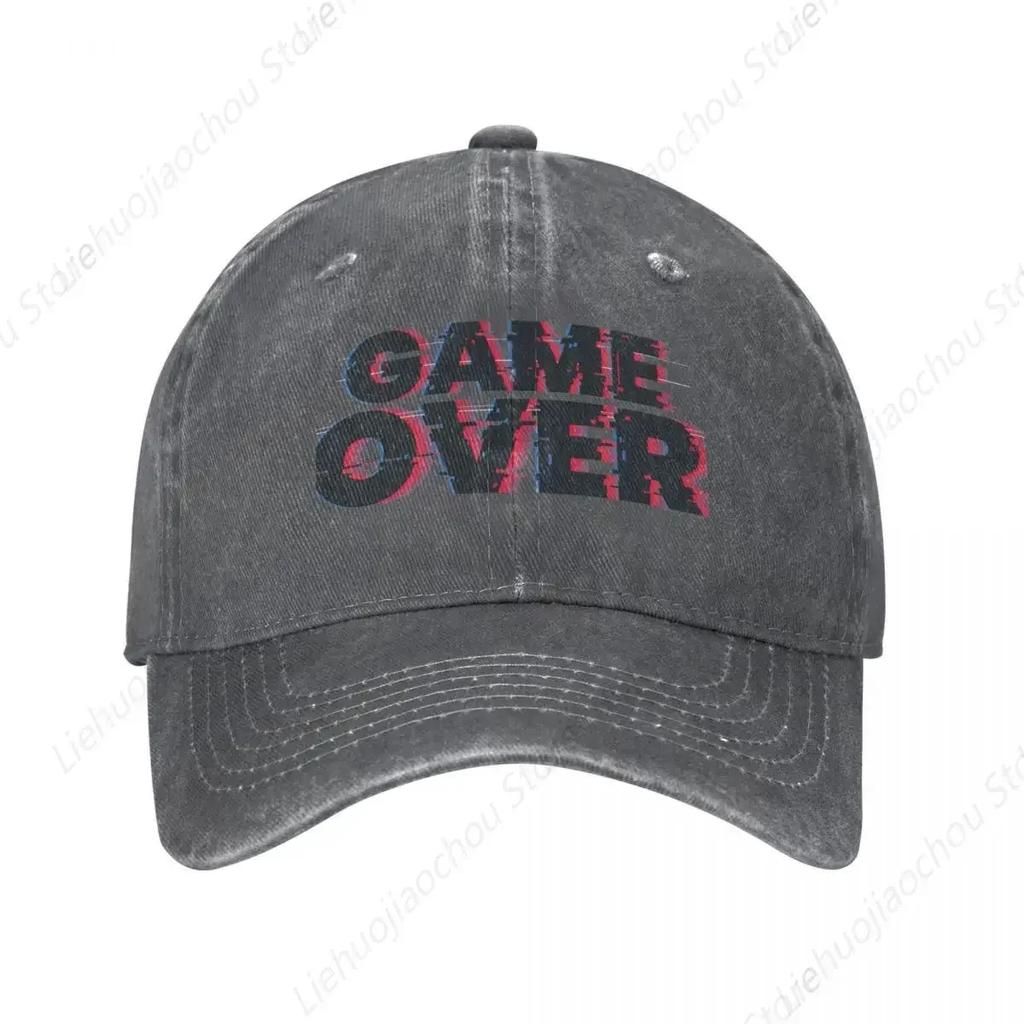 Кепка с надписью Game Over Шляпа Пляжная Смешная Шляпа Рождественские Шляпы Кепка Женская Унисекс