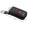 wszm6 Zinc Alloy Leather Remote Key Case Car Interior Accessories for Mitsubishi Pajero Sport Outlander Lancer Triton Savrin Verada