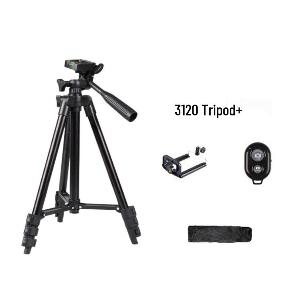 Портативный алюминиевый штатив-стойка для DSLR, проектора и телефона с выдвижным держателем для телефона для прямых трансляций