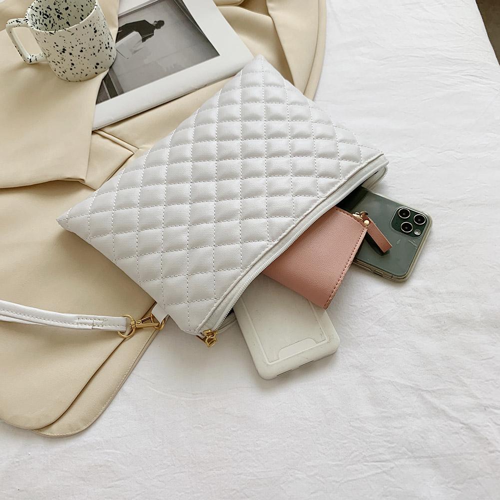 Сумки-конверты с ромбовидной решеткой и вышивкой, женский клатч из искусственной кожи, женские повседневные сумки, вечерняя сумка-тоут