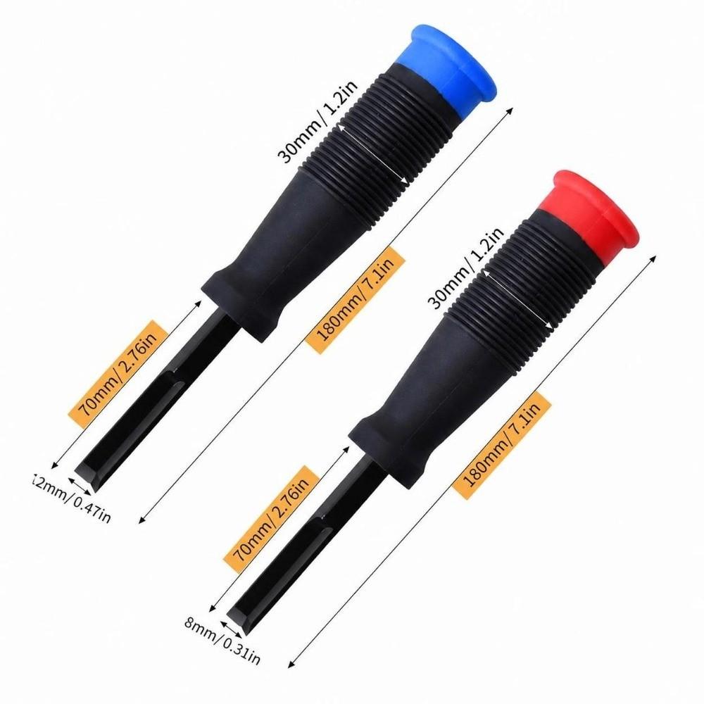 2pcs Precision Cut Design Corner Chisel 8mm and12mm Cutting Width Wood Chisel For Door Installation