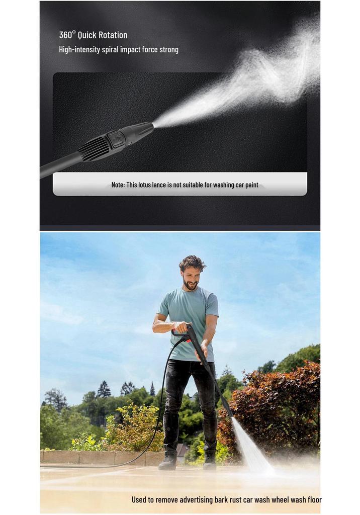 High-Pressure Washer Lance & Gun Head for Bosch AR & Black & Decker