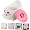 1pc Portable Potty Thicken Toilet for Travel Lightweight Design for Boys Girls Ergonomic Training Toilet for Home Use Gray Seal Color
