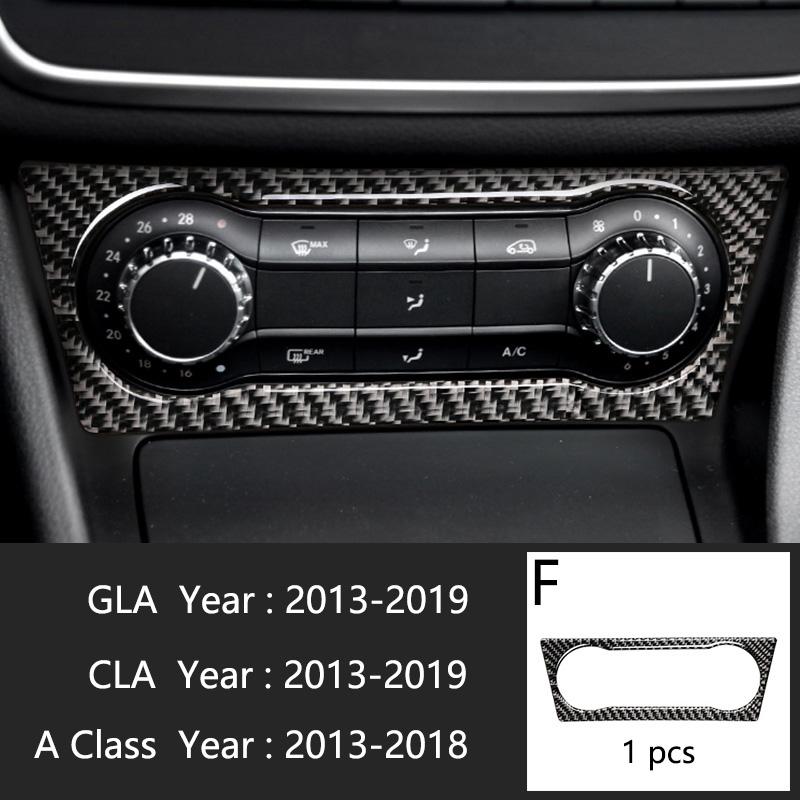 Автомобильный Стайлинг Карбоновая внутренняя панель кнопок Декоративная крышка Отделка Наклейка Рамка Для Mercedes Benz A Class W176 GLA X156 CLA