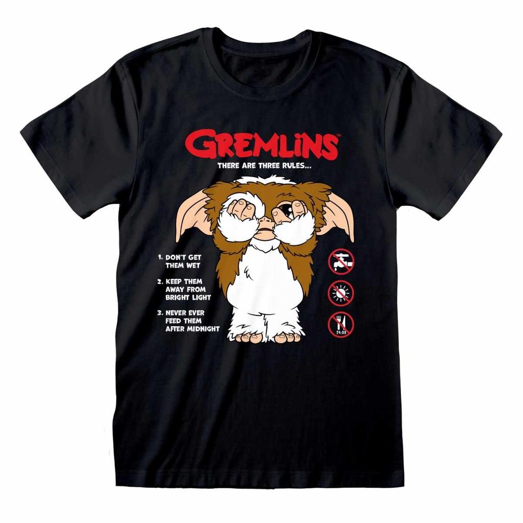Gremlins Unisex Adult The Rules T-Shirt