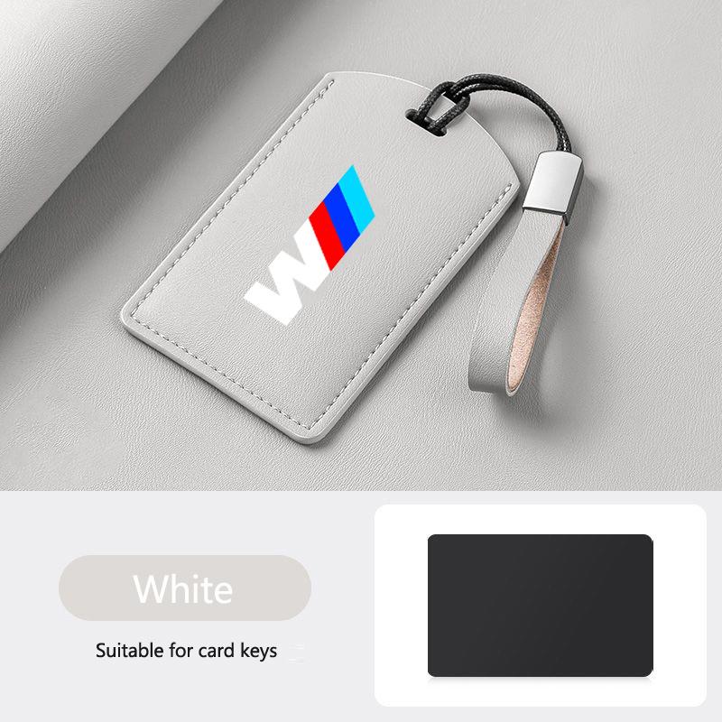 UVGK5 Leather M-Styling Car Smart NFC Card Key Case Cover Shell For BMW M3 M5 M4 Series X1 X3 X5 X6 X7 535le Keychain Auto Accessories