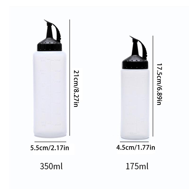 Большие бутылки для соусов 175 мл / 350 мл с носиками Кетчуп Соусы BBQ Диспенсер для оливкового масла Бутылка для соуса
